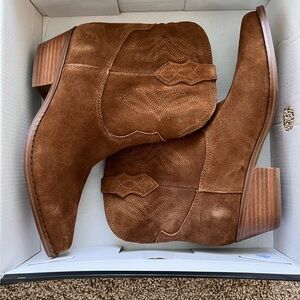 Brown Suede Ankle Boots